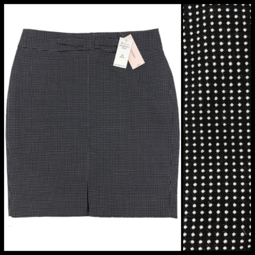 Banana Republic Timeless Classic Office Wear Polka Dot Pencil Skirt Petite 4P